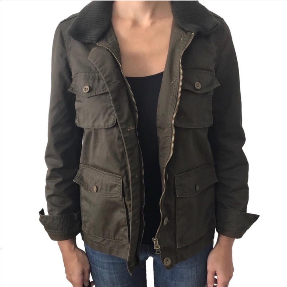 J. Crew Washed and Aged Utility Jacket XS